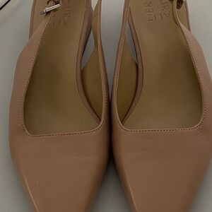 Naturalizer Women's Blush Leather Slingback Pointed Flats, Women’s size 7